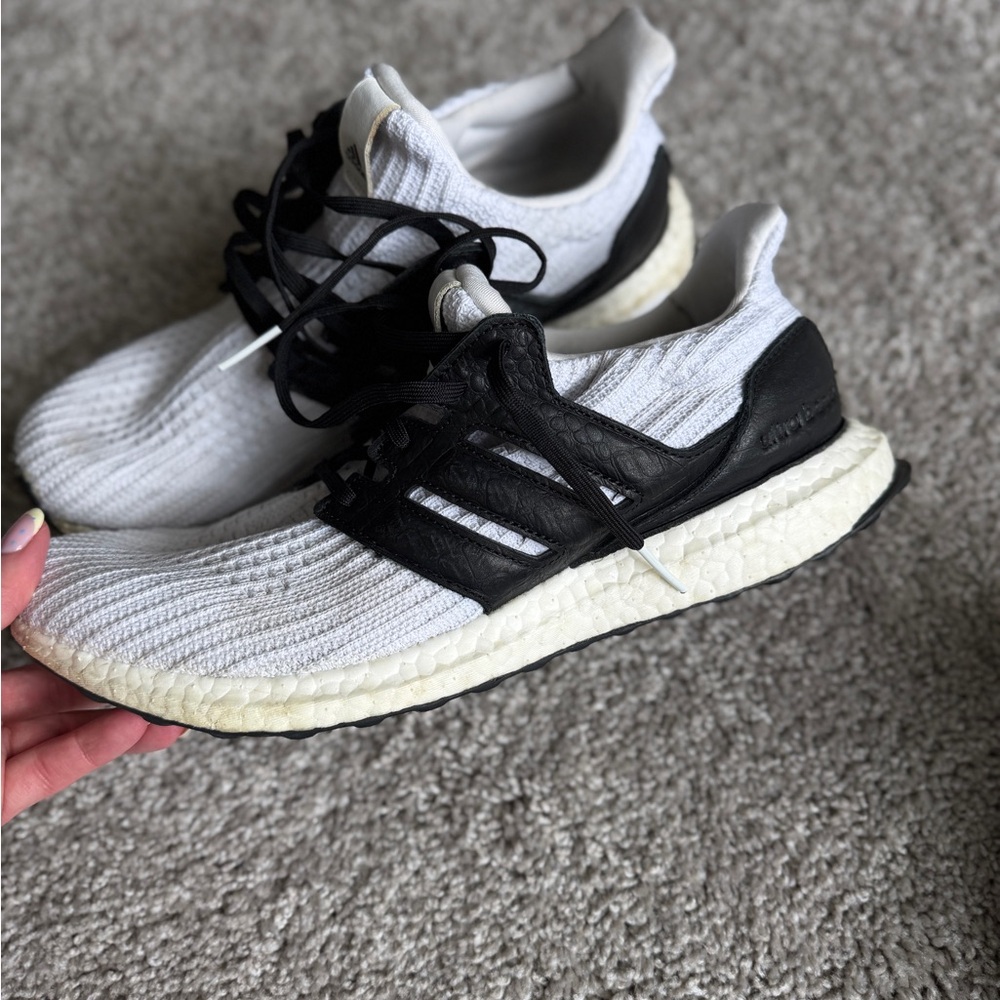 Adidas Ultraboost Black and White Running Shoes